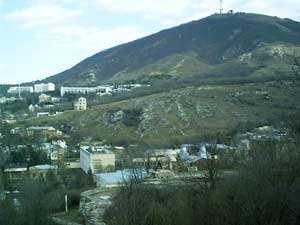 Вид на город с горы Горячей